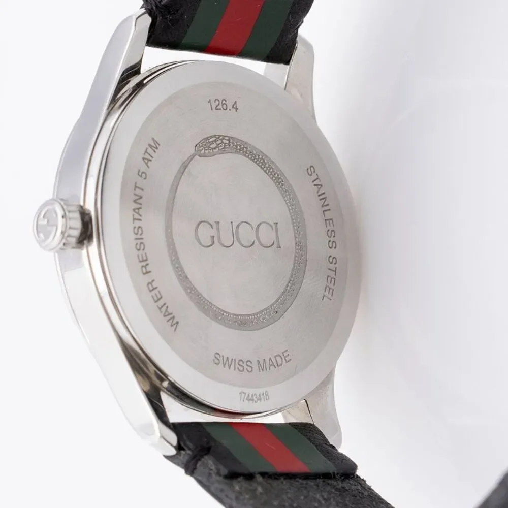 Gucci Stainless Steel Web G-Timeless Watch